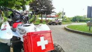 Kinderquad mit erste Hilfe Kasten