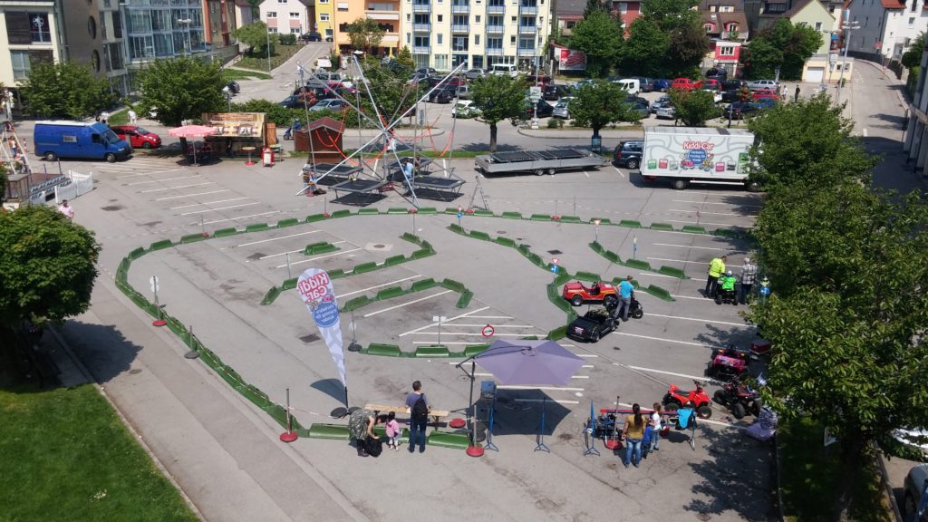 Kiddi-Car Quad Parcours auf dem Viehmarktplatz Fürstenfeldbruck